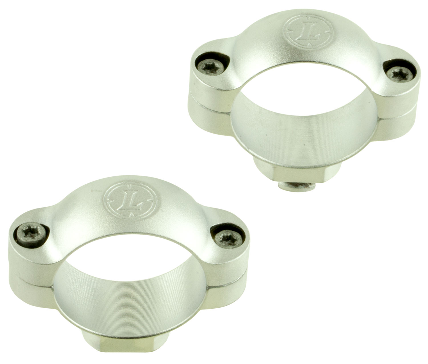Leupold 1" Low Steel 2-Piece Standard Scope Ring, Silver - 49899