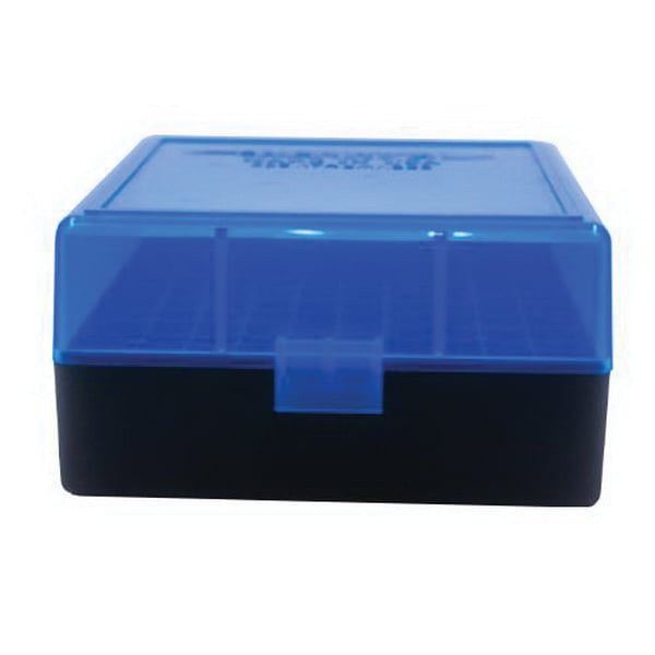 Berrys Bullets 005 .223 Rem/5.56 100 Round Flip-Top Ammo Box, Clear/Blue - 86410