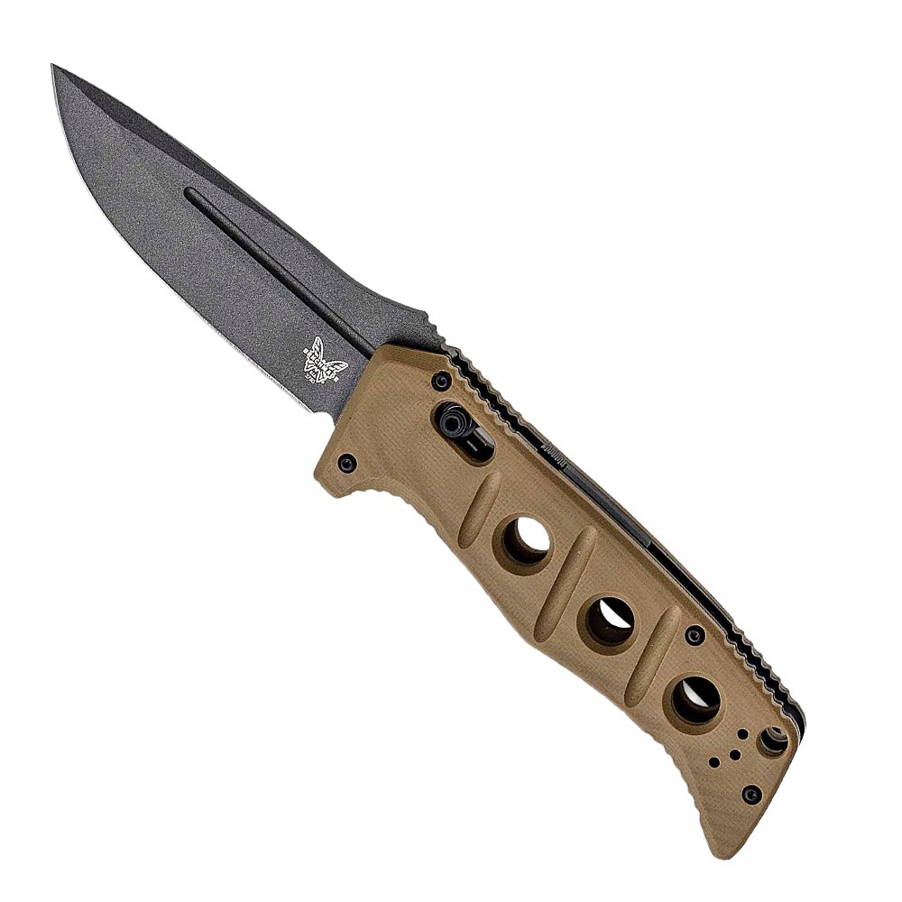 Benchmade Auto Adamas Folding Knife, Desert Tan -2750GY-05