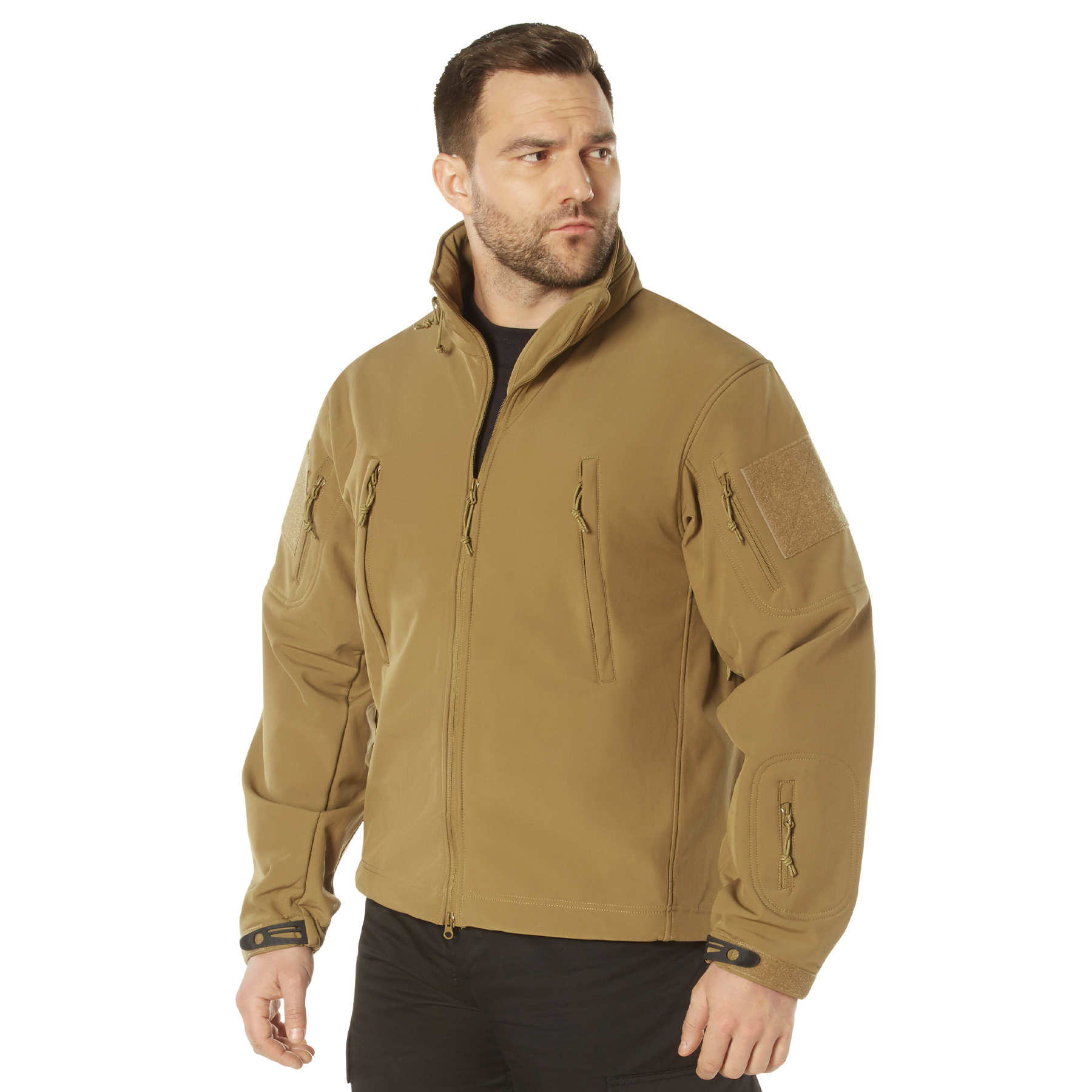 Rothco Special Ops Soft Shell Jacket - Coyote Brown, Large