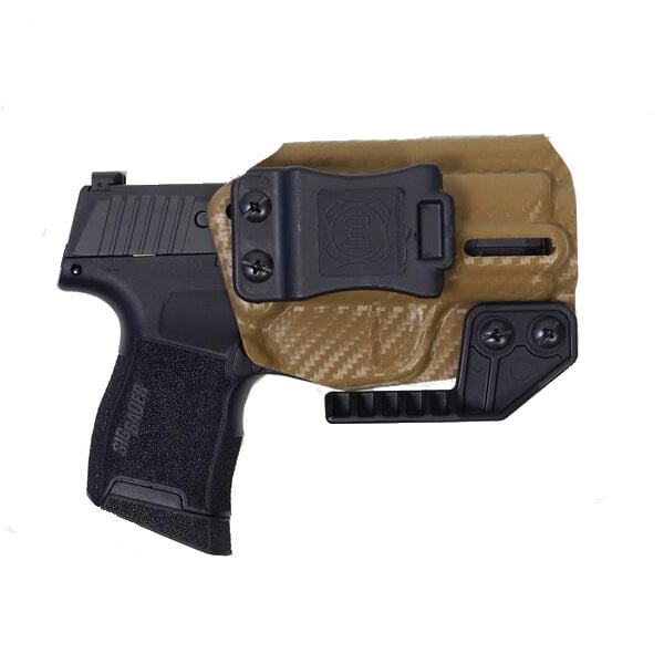 Nerd IWB Sig P365 Holster, Carbon Fiber Brown - NRD-SIGP365-CFBRO