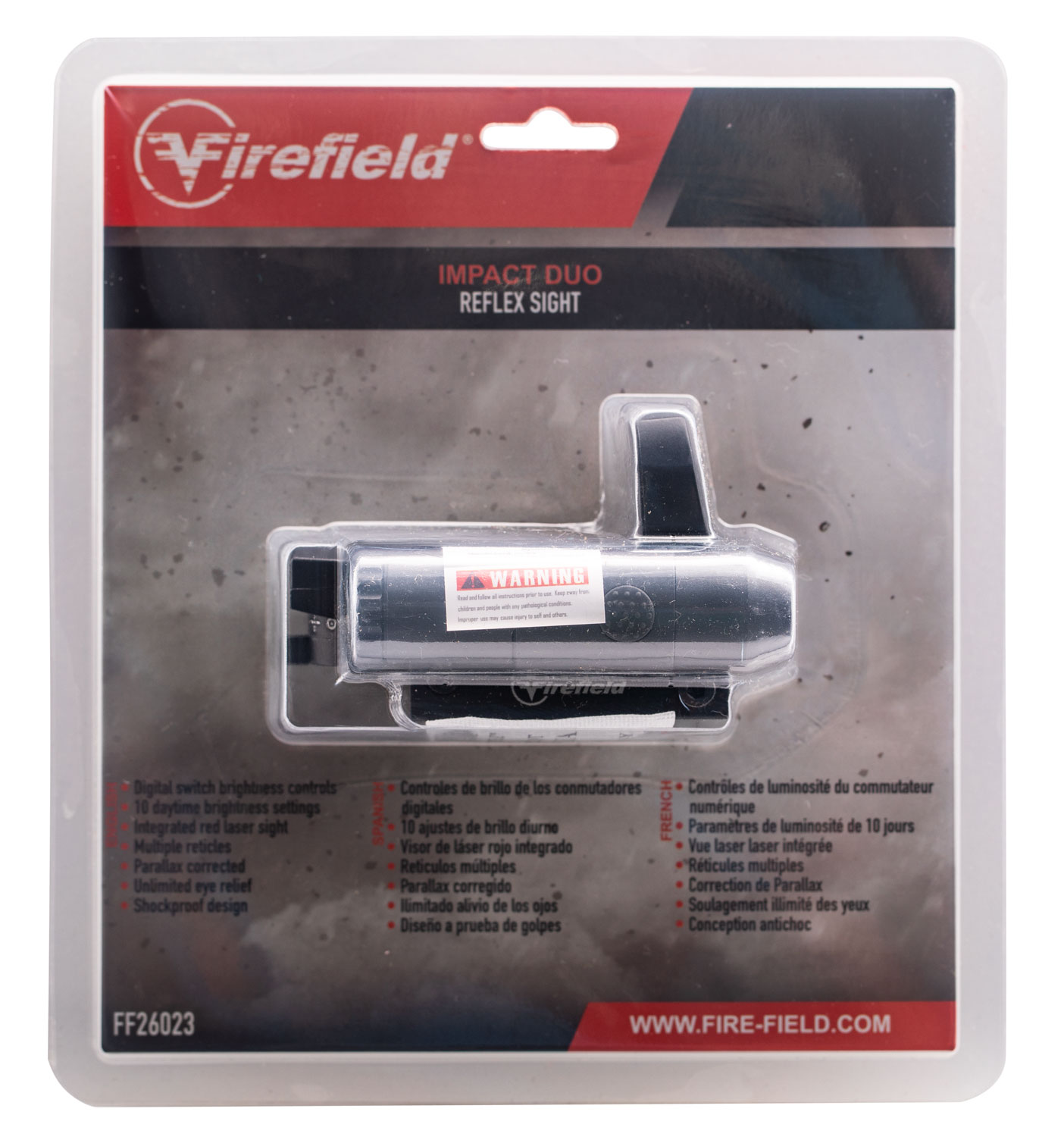 Firefield Impact Duo 1x31x22mm Reflex Sight w/ Red Laser - FF26023
