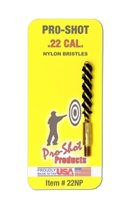 Pro-Shot.22 Cal. Nylon Bristle Rifle Brush 22NR