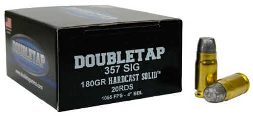 DoubleTap Ammunition Hardcast Solid .357 Sig 180 gr LFN 20rds