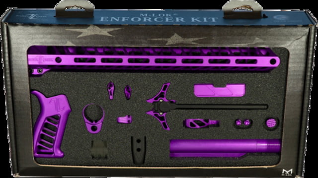 Timber Creek TCO Enforcer Complete Build Kit for AR-15 M-LOK Ambidextrous Purple Enforcer Kits PPA