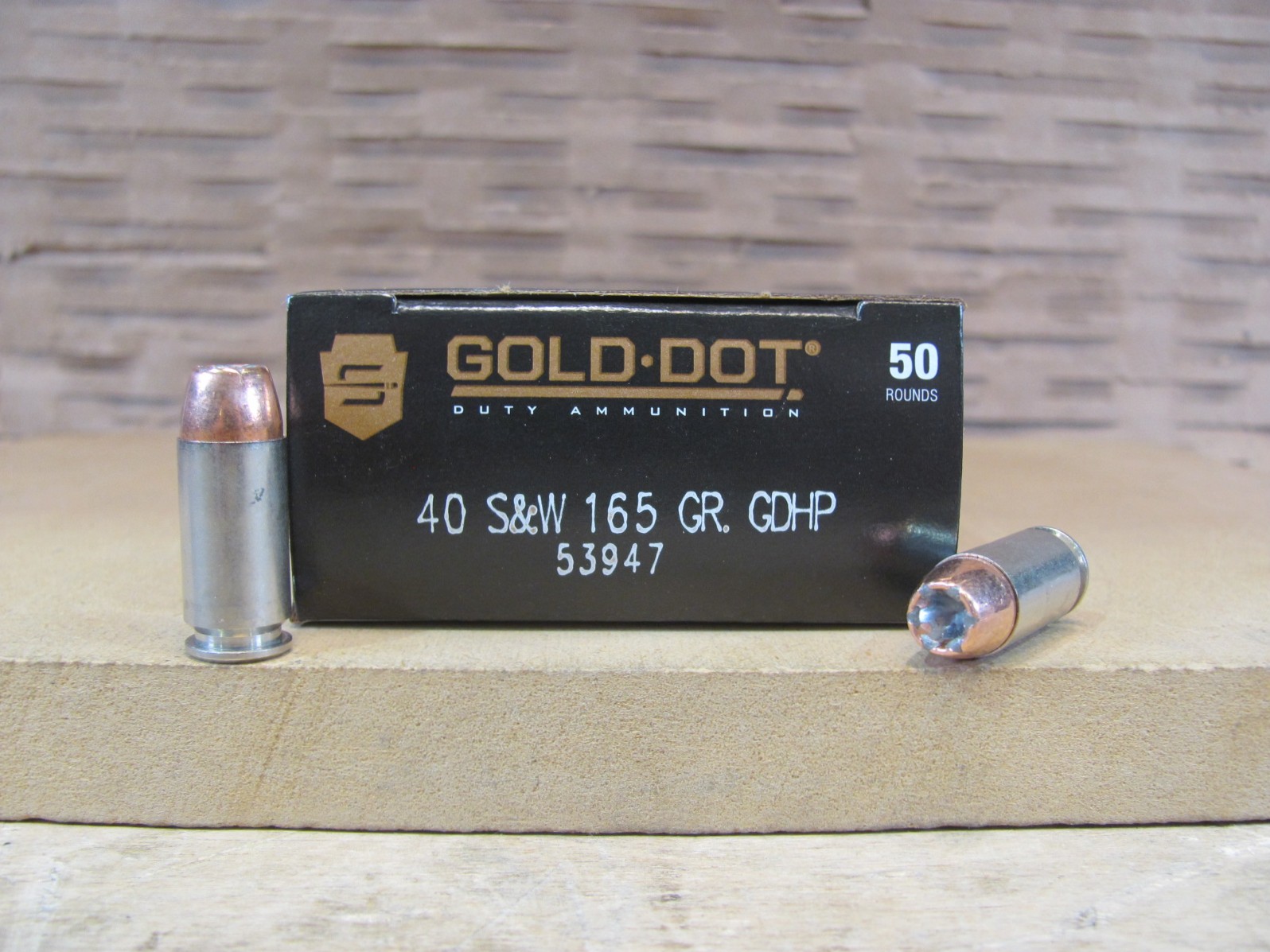 1000 Round Case – 40 Cal Speer Gold Dot 165 Grain LE Hollow Point Ammo – 53947
