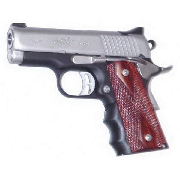 Pearce Grip Finger Groove Grip Insert for 1911 Compact Pistol, Black - PG-OM1