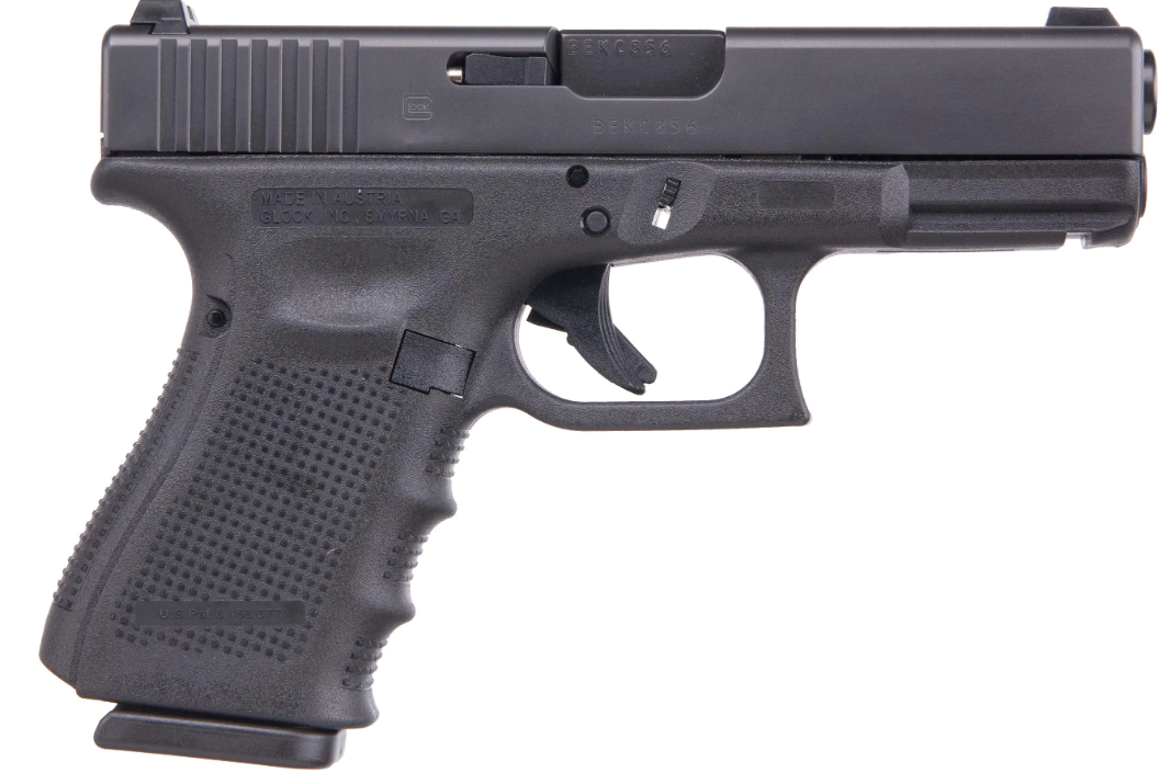 USED LE Trade-in Glock 19 Gen4 4.02" 9mm 15rd Handgun w/ Night Sights - USD-GLK-19-4-N