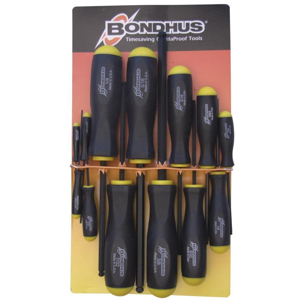 Bondhus BSX13 13-Piece Standard Length Ball End Screwdriver Set