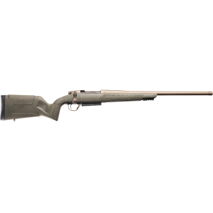 Christensen Arms Evoke Bolt Action Rifle 450 Bushmaster 20" Smoked Bronze Cerakote Threaded Barrel Smoked Bronze Cerakote Frame Green Field Stock