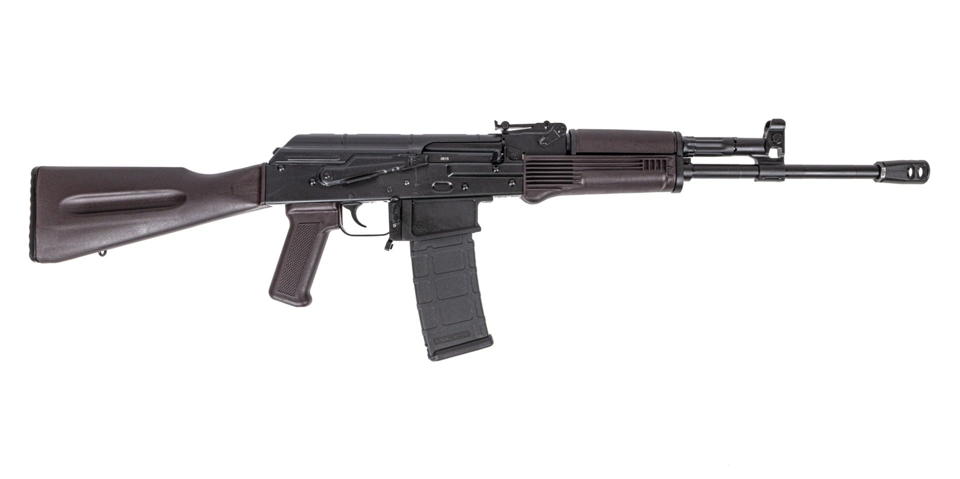 PSA AK-556 Forged Classic Polymer Rifle With Toolcraft Trunnion, Bolt, And Carrier, Plum
