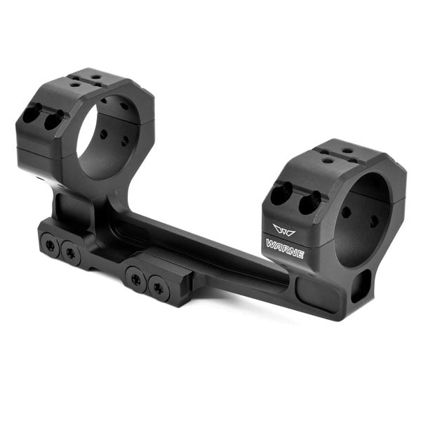 Warne 1 Piece MSR Precision 34mm Cantilever Scope Mount, Black - 7825M
