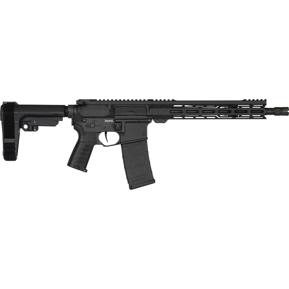 CMMG Banshee MK4 5.56x45mm 12.50" AR Pistol, Black - 55AC20AAB