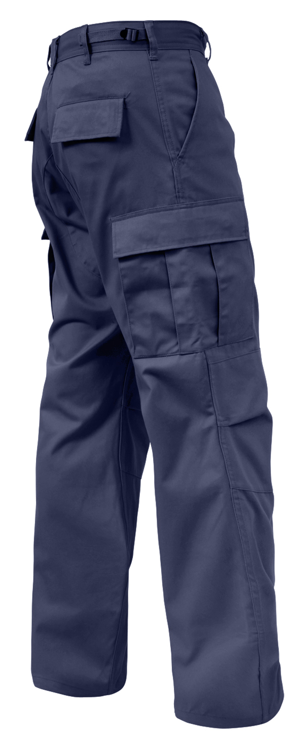Rothco Relaxed Fit Zipper Fly Bdu Pants - Navy Blue, Large