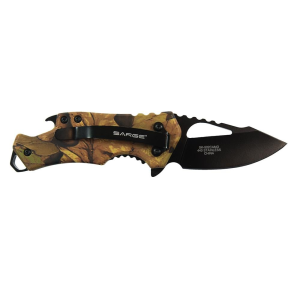 Sarge-Knives Sarge Knives Camo Fuse Folding Knife 2-3/8" Drop Point Blade Camo