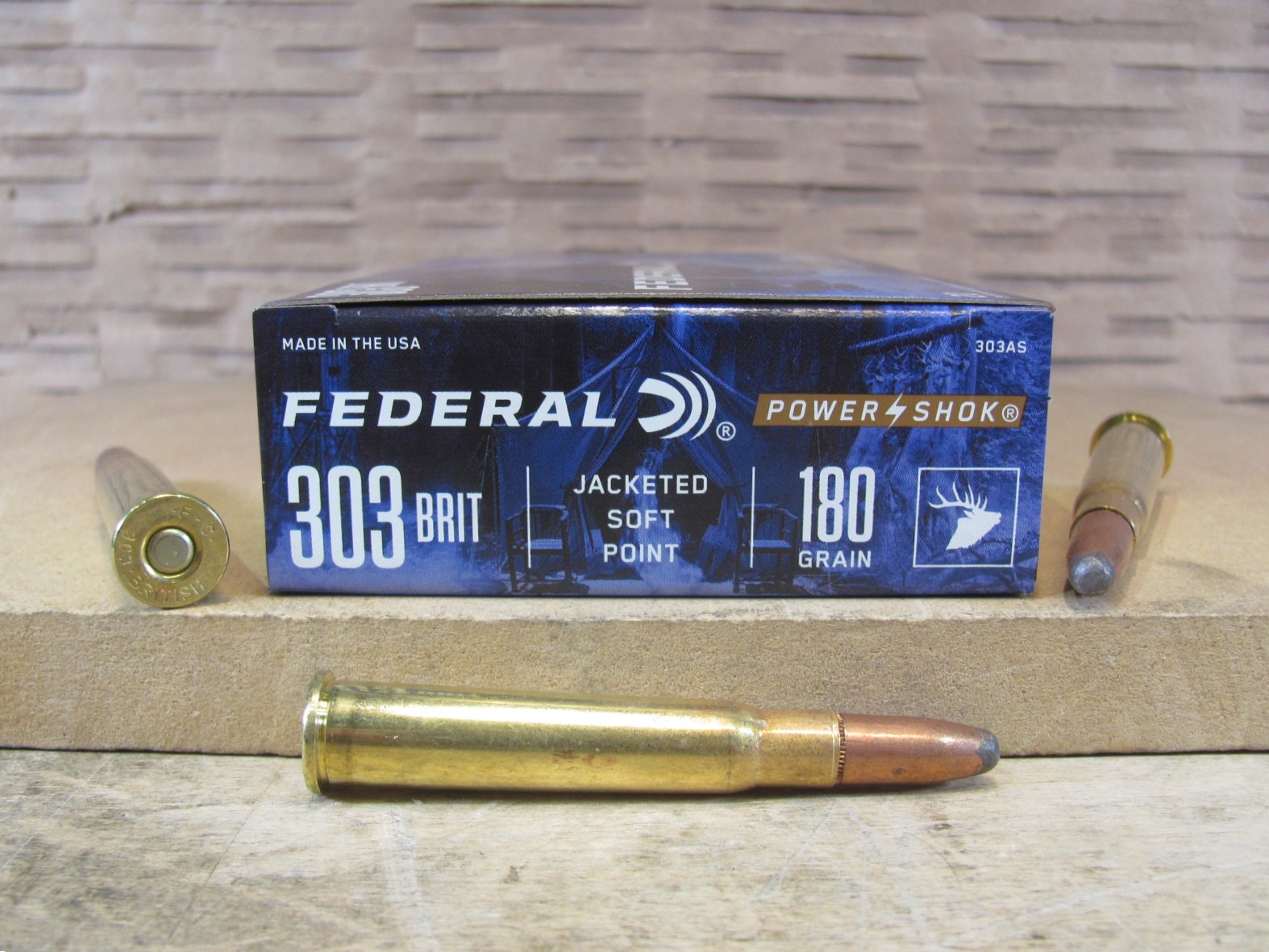 200 Round Case – 303 British 180 Grain Soft Point Federal Power Shok Ammo – 303AS