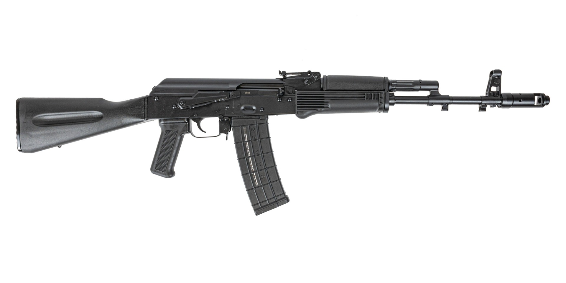 PSA AK-101 Classic Polymer Rifle with Toolcraft Trunnion, Bolt, and Carrier, Black
