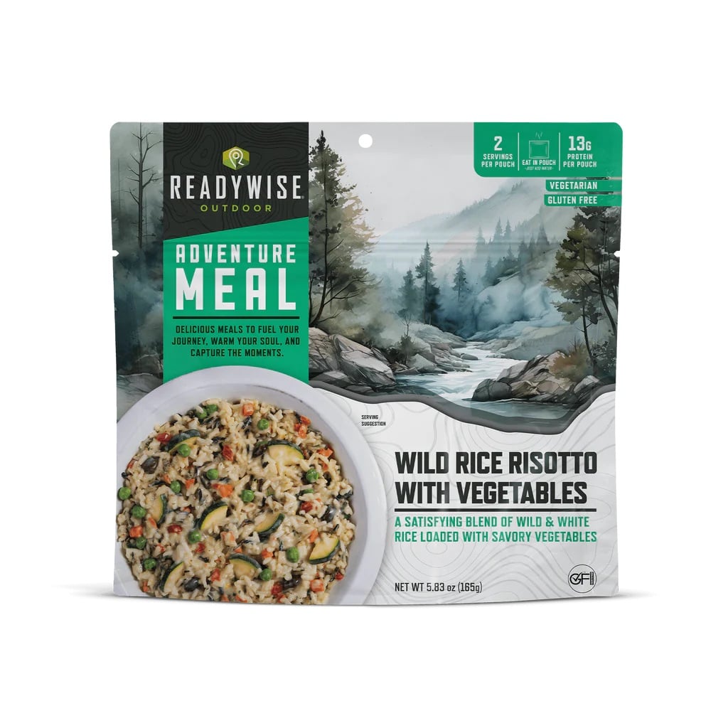 ReadyWise Freeze Dried Wild Rice Risotto 6 Count Adventure Meal - RW05-800