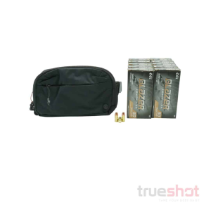 BUNDLE DEAL: Black Vertx Everyday Fanny Pack 2.0 and 500 Rounds of Ammo - CCI 9mm 115 Grain