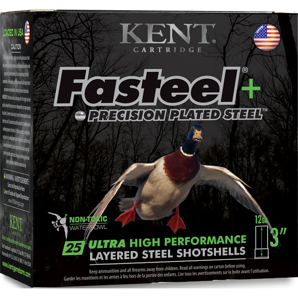 Kent Fasteel Precison Plated Steel Load 12ga. 3 in. 1 oz. 2 4 25 rd.