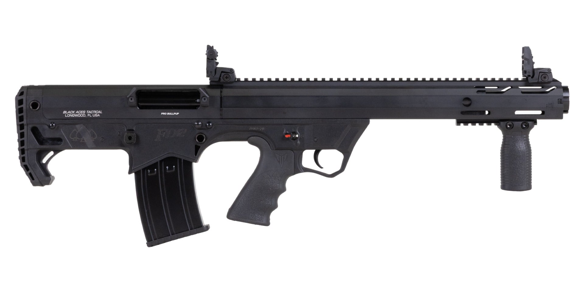 Black Aces Tactical FD12 Bullpup - 12ga - 18.5" - Black - BATBPPB