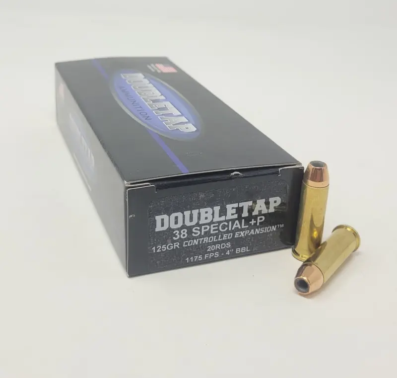 Double Tap 38 Special +P Ammunition 38SP125CE 125 Grain Controlled Expansion Hollow Point 20 Rounds