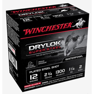 WINCHESTER AMMO 12Ga Drylok Super Steel Mag 2-3/4" 2Shot 25rd