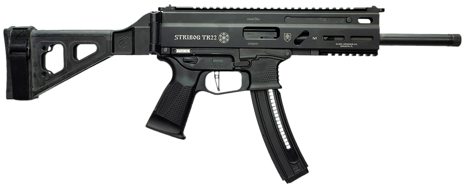 Grand Power Stribog TR22 8".22 LR Sub Pistol SBT Brace