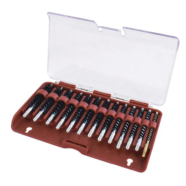 Tipton .45 Cal/.17 Cal/.20 Cal Bronze 13-Piece Bore Brush Set #8-32/#5-40 - 615333