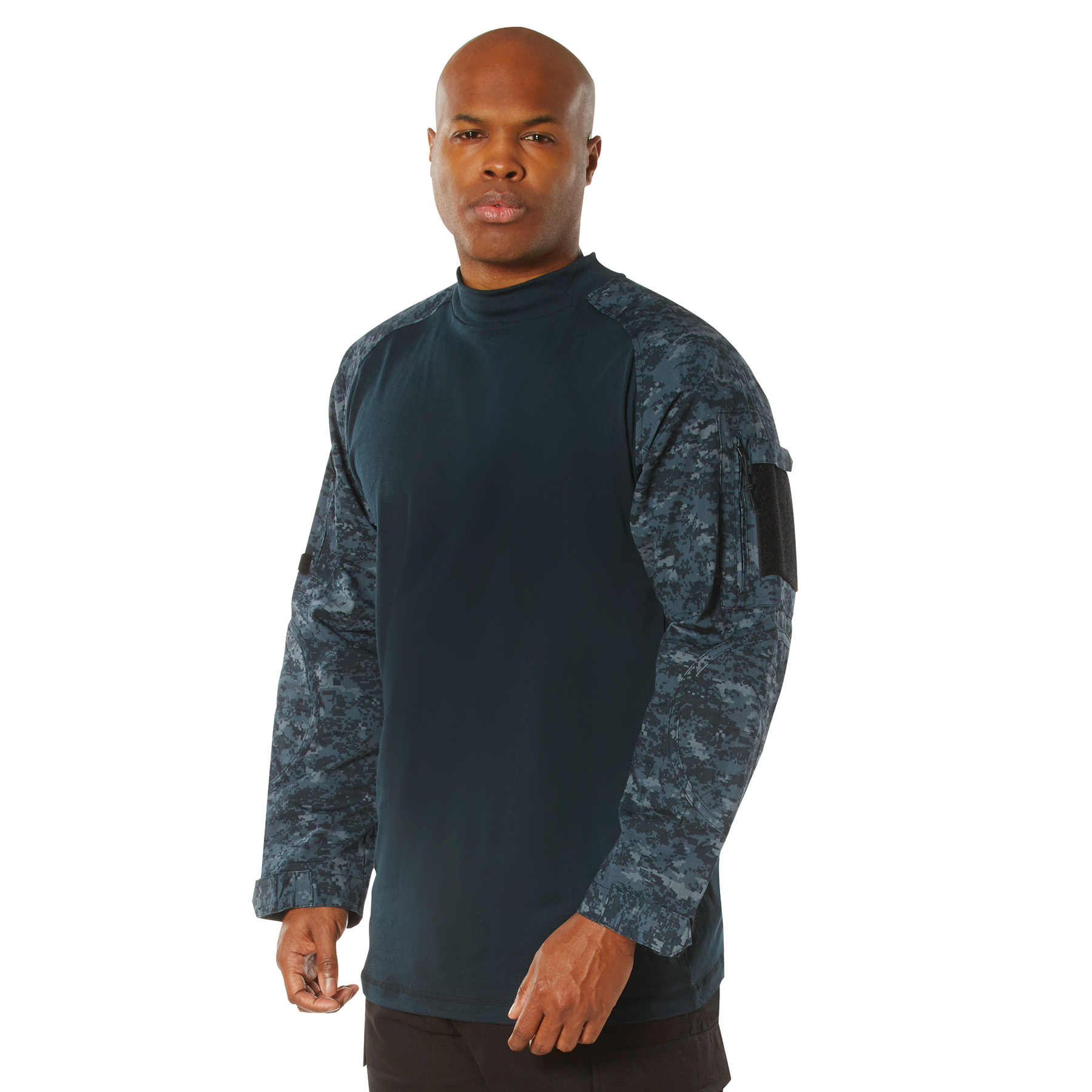 Rothco Nyco Fr Fire Retardant Combat Shirt - Midnight Digital Camo, Large