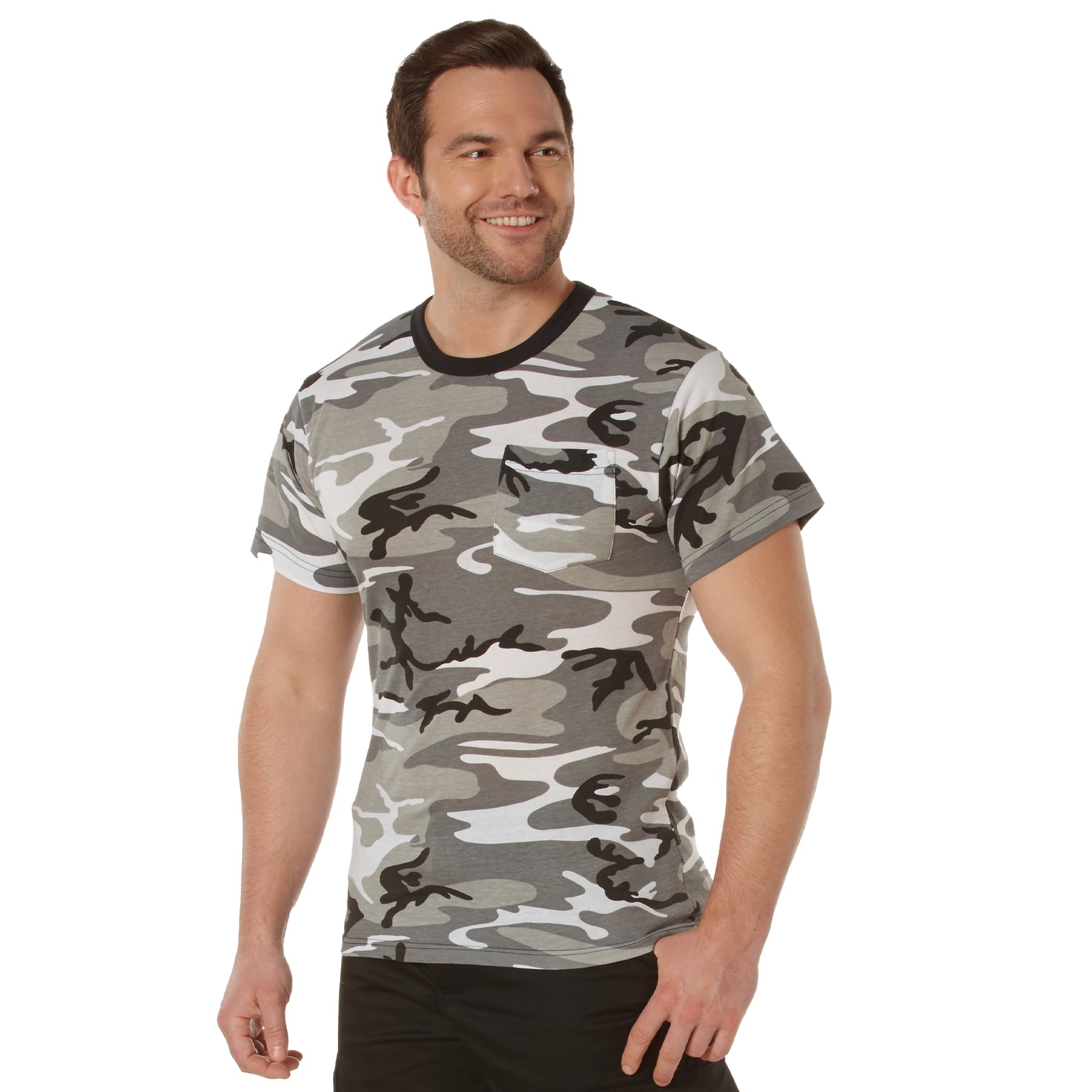 Rothco Pocket T-Shirt - City Camo, Large