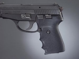Hogue Wrap-around Rubber Grips with Finger Grooves for Sig Sauer P239 Black 31000