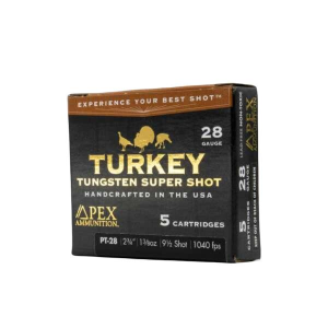 Apex-Ammunition Apex Ammunition Turkey TSS Shotshells 28ga 2-3/4" 1-1/2oz 1040fps #9.5 5/ct