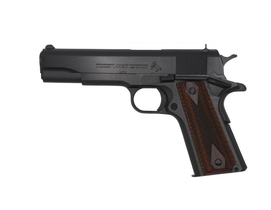 COLT 1911 38 SUPER 5″ 9-SHOT – BLUED ROSEWOOD - No Credit Card Fees - Low, flat rate shipping