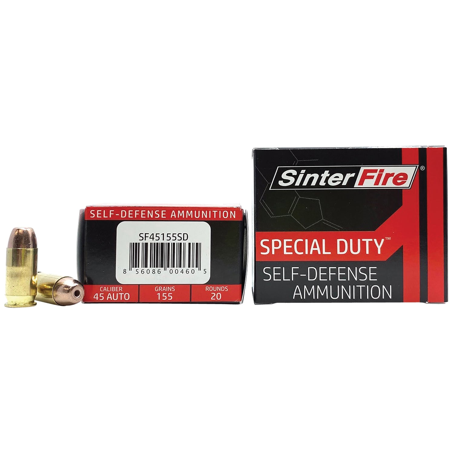 SinterFire Inc SF45155SD Special Duty (SD) 45ACP 155gr Lead Free Frangible Hollow Point 20 Per Box/10 Case - No Credit Card Fees - Low, flat rate shipping