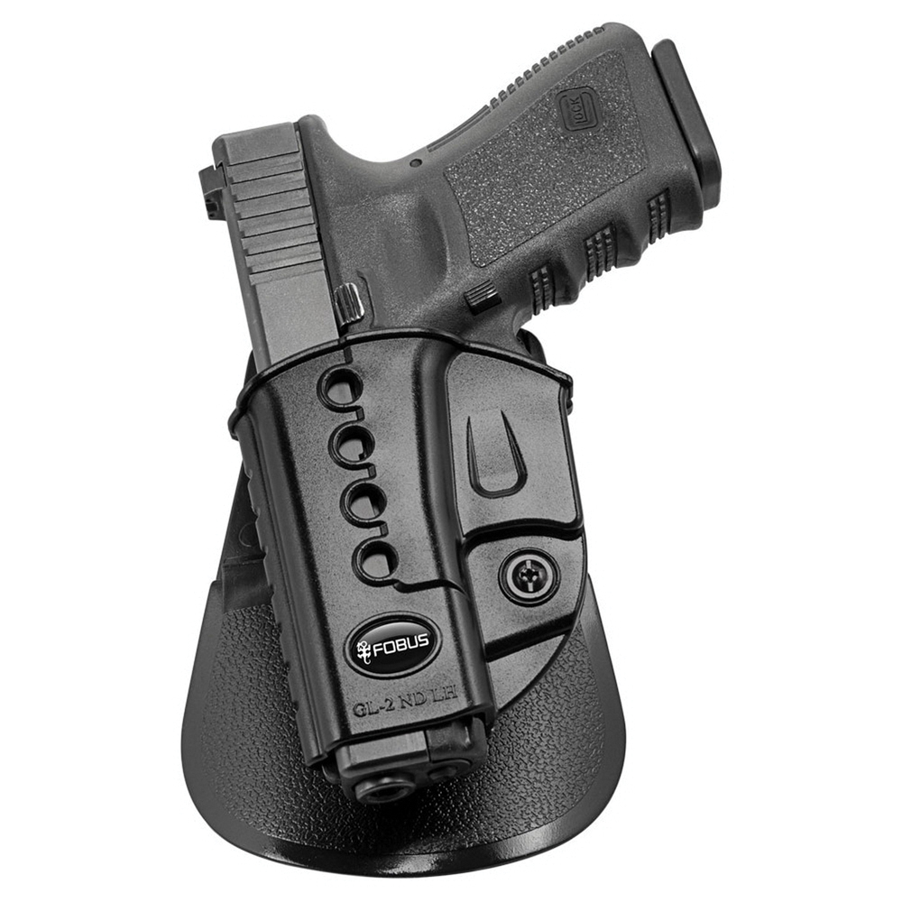 Fobus Evolution Left Hand Glock 23/31/32/34/35 Holster, Smooth Black - GL2E2LH
