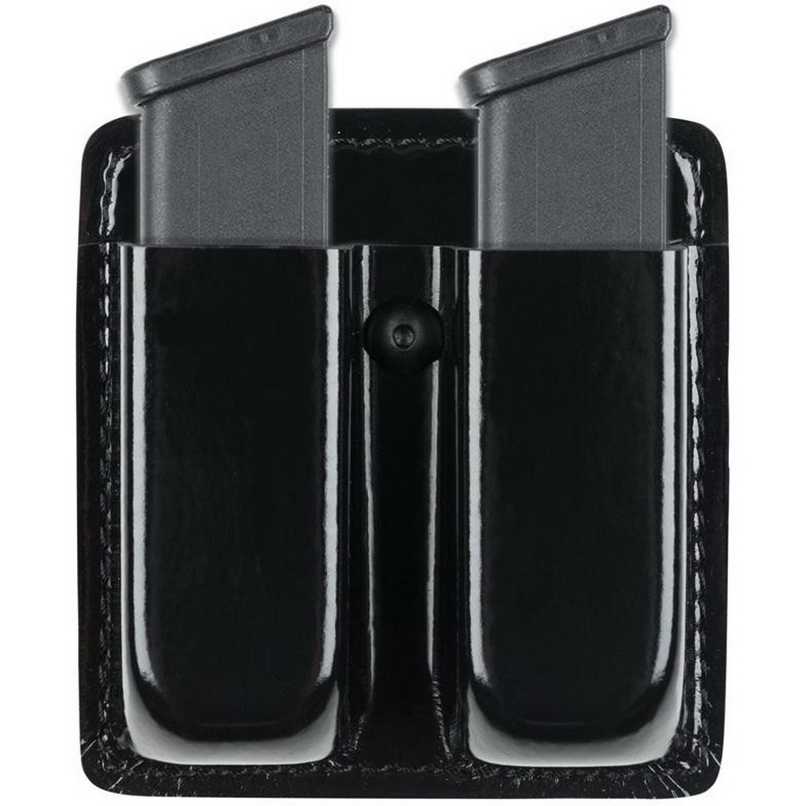 Safariland 73 Open Top Double Magazine Pouch for Beretta Cougar 8045F, Glock 17/19/22/23/35 Pistols, STX Tactical Black - 73-83-13
