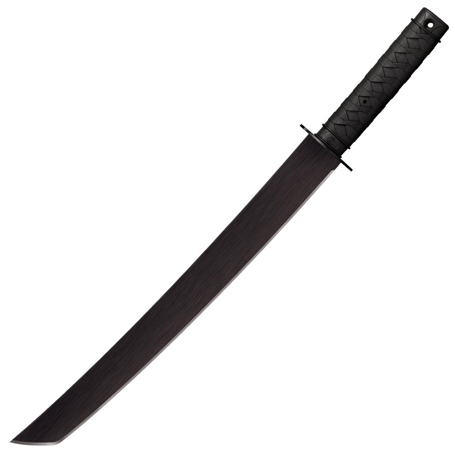 Cold Steel Tactical Wakizashi Machete Tanto Black - Tactical - CS-97TKLZ