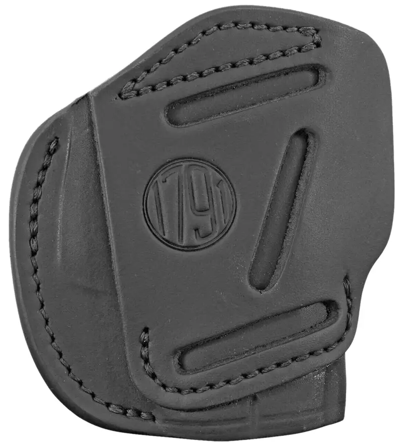 1791 Gunleather 3WH2SBLA 3-Way IWB/OWB Size 02 Stealth Black Leather Belt Loop Compatible w/ Ruger LCP Compatible w/ Glock 42 Compatible w/ S Bodyguard Ambidextrous Hand