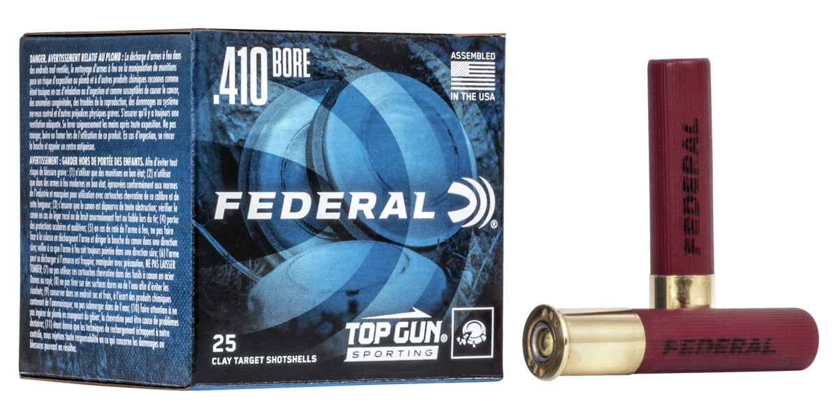 Federal Top Gun Sporting 2.5" 410 Gauge Ammo 8, 25/box - TGS41214 8