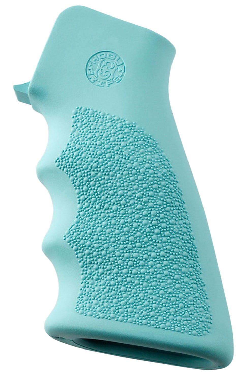 Hogue Grip w/ Finger Grooves for AR-15/M-16 Rifles, Aqua Blue - 15015