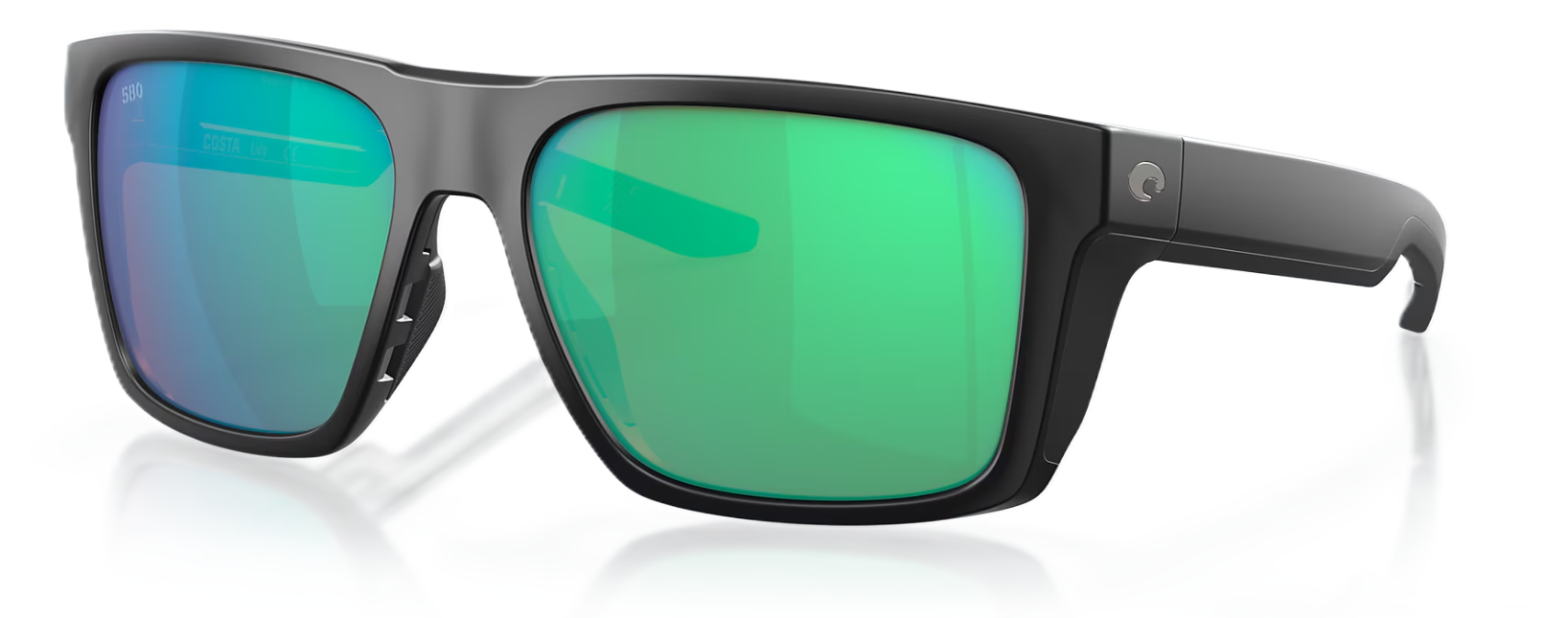 Costa Lido - Matte Black w/ Green Mirror 580G