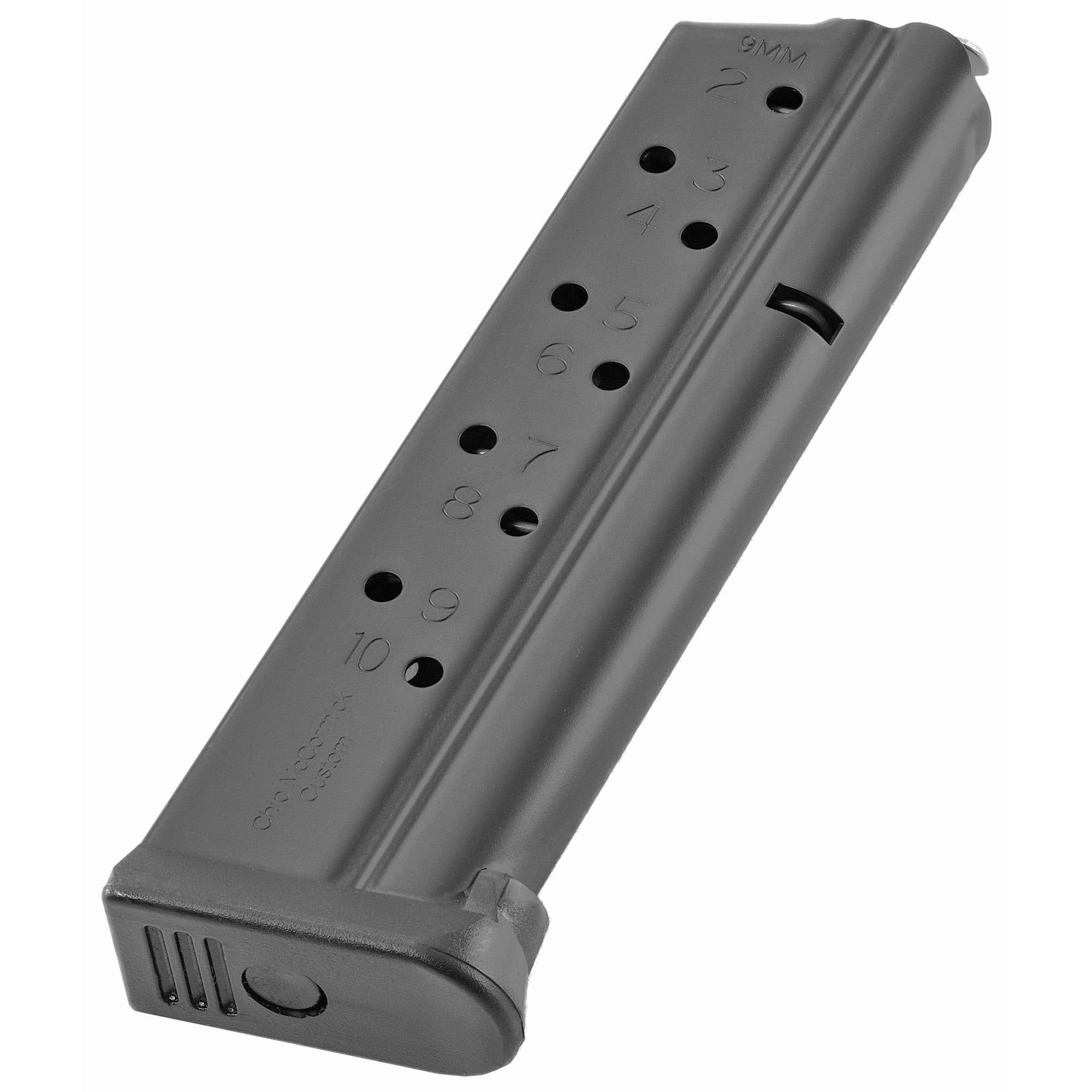 CMC Products Magazine, Range Pro, 9mm, 10 Rounds, Fits 1911, Stainless, Black
