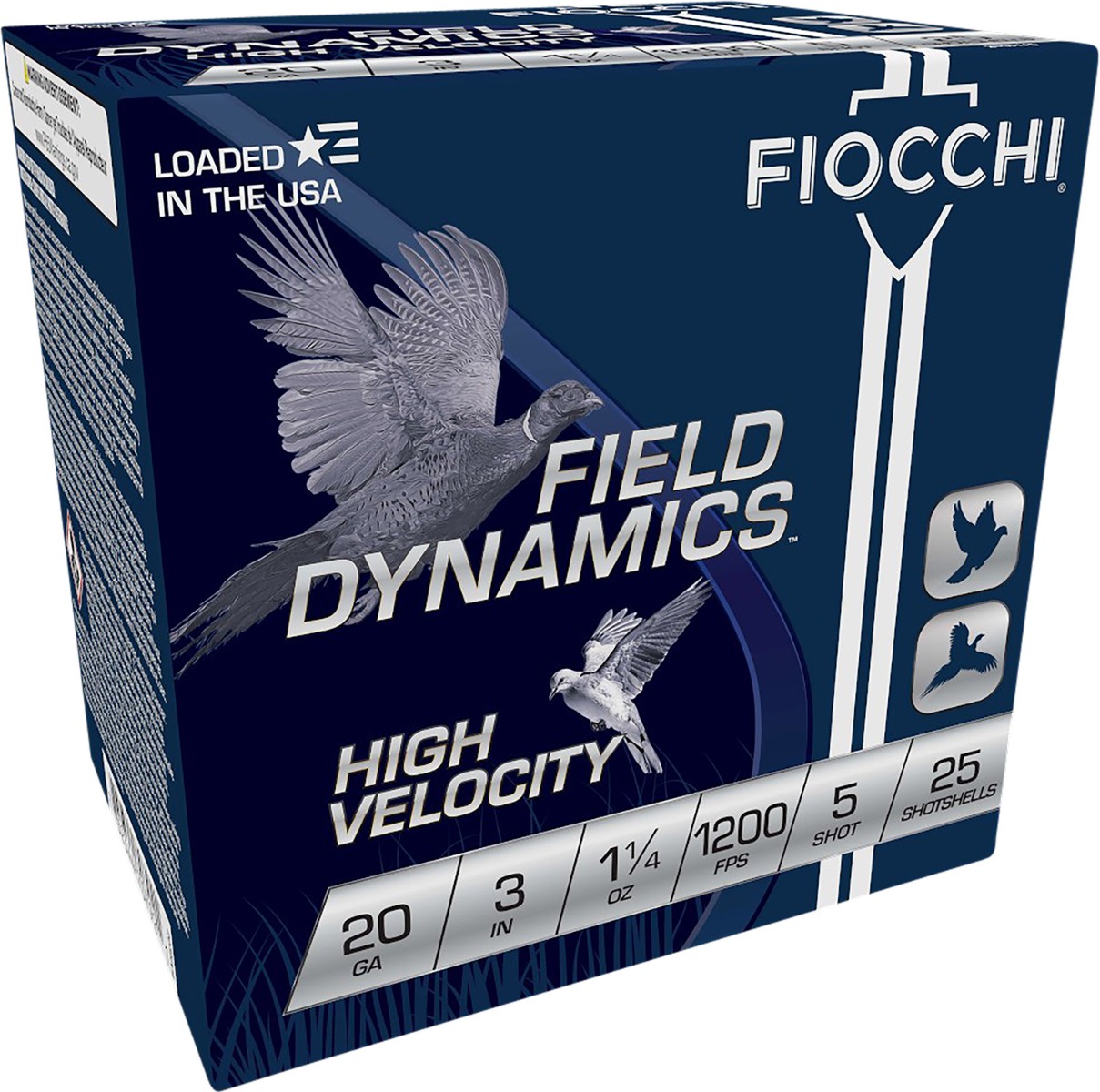 FIOCCHI 20GA 3″ 1-1/4OZ #5 – 1200FPS 25RD 10BX/CS - No Credit Card Fees - Low, flat rate shipping