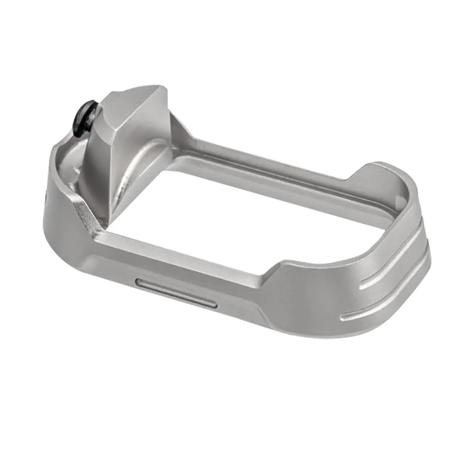 Tyrant CNC TDG17MWG3GREYBLACKSCRE Magwell Fits Glock 17 Gen 3 Grey Aluminum