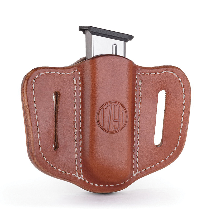 1791 Gunleather MAG1.1 Single Magazine Holster, Classic Brown - MAG11CBRA