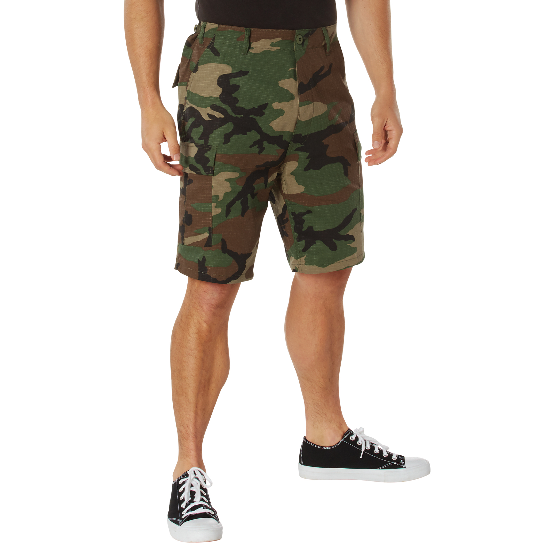 Rothco Rip-Stop Bdu Shorts - Woodland Camo, Medium