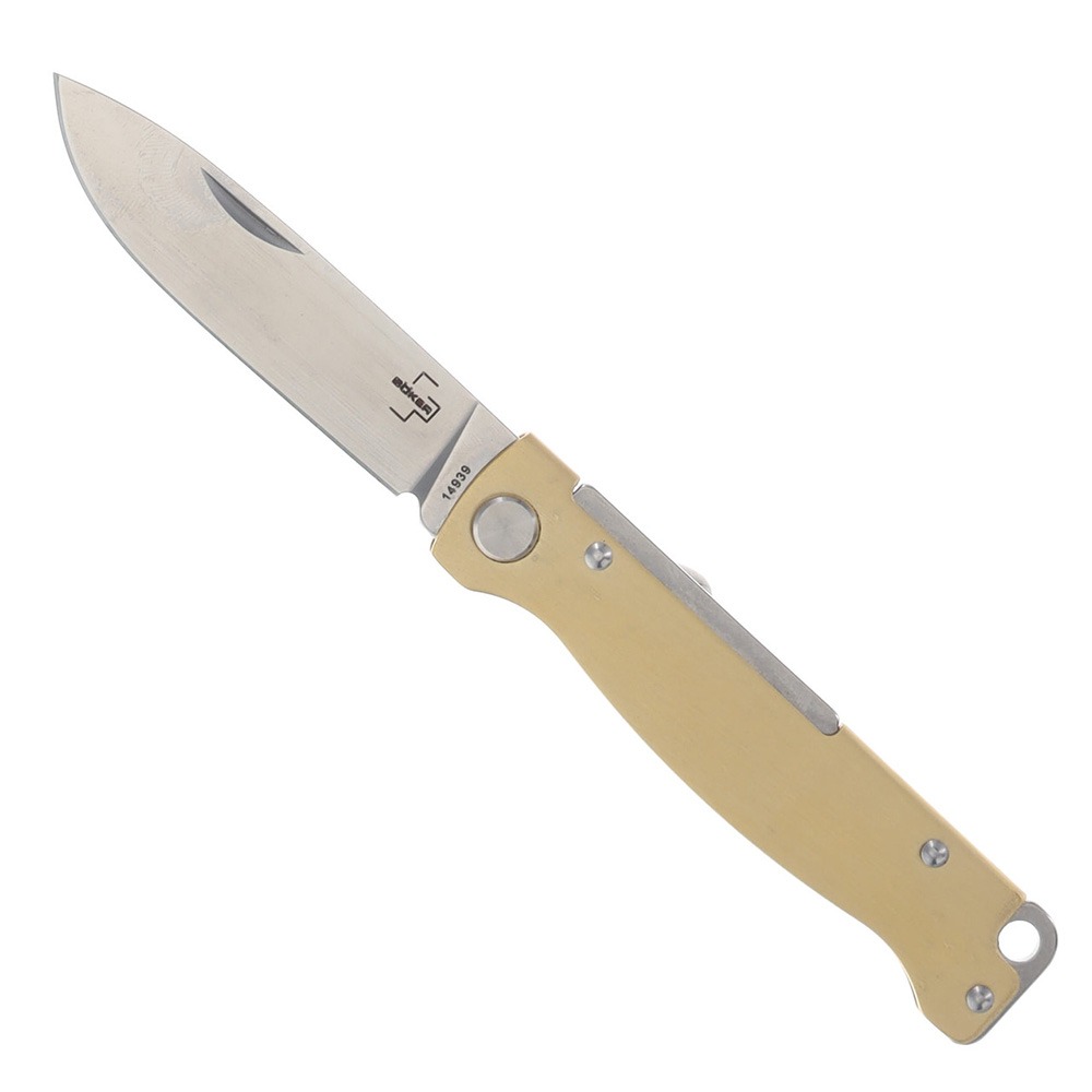 BOKER PLUS ATLAS FOLDING KNIFE - BRASS - 01BO853