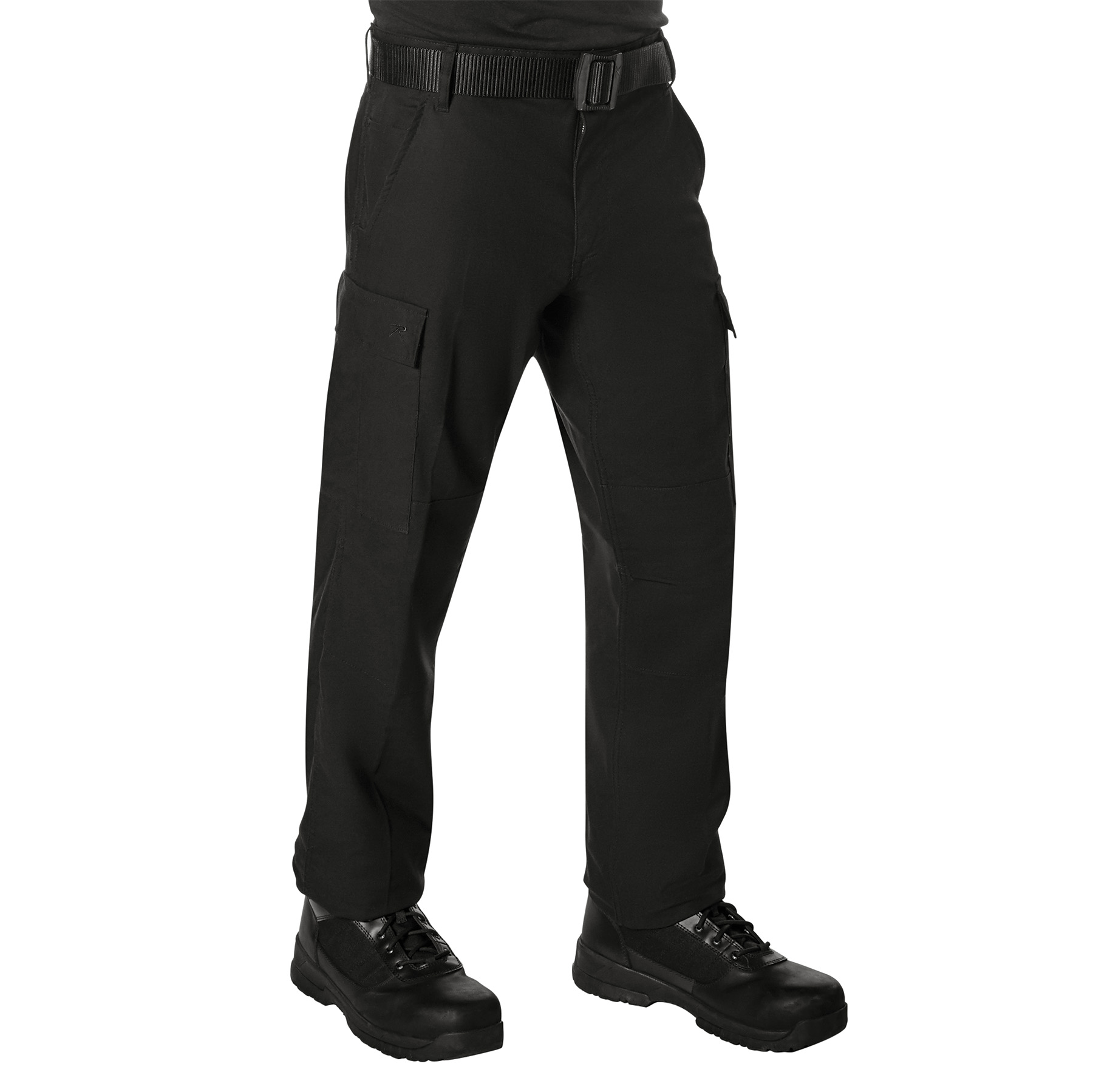 Rothco Active Flex Fleece Lined Canvas Work Pants - Black, 28W X 30L