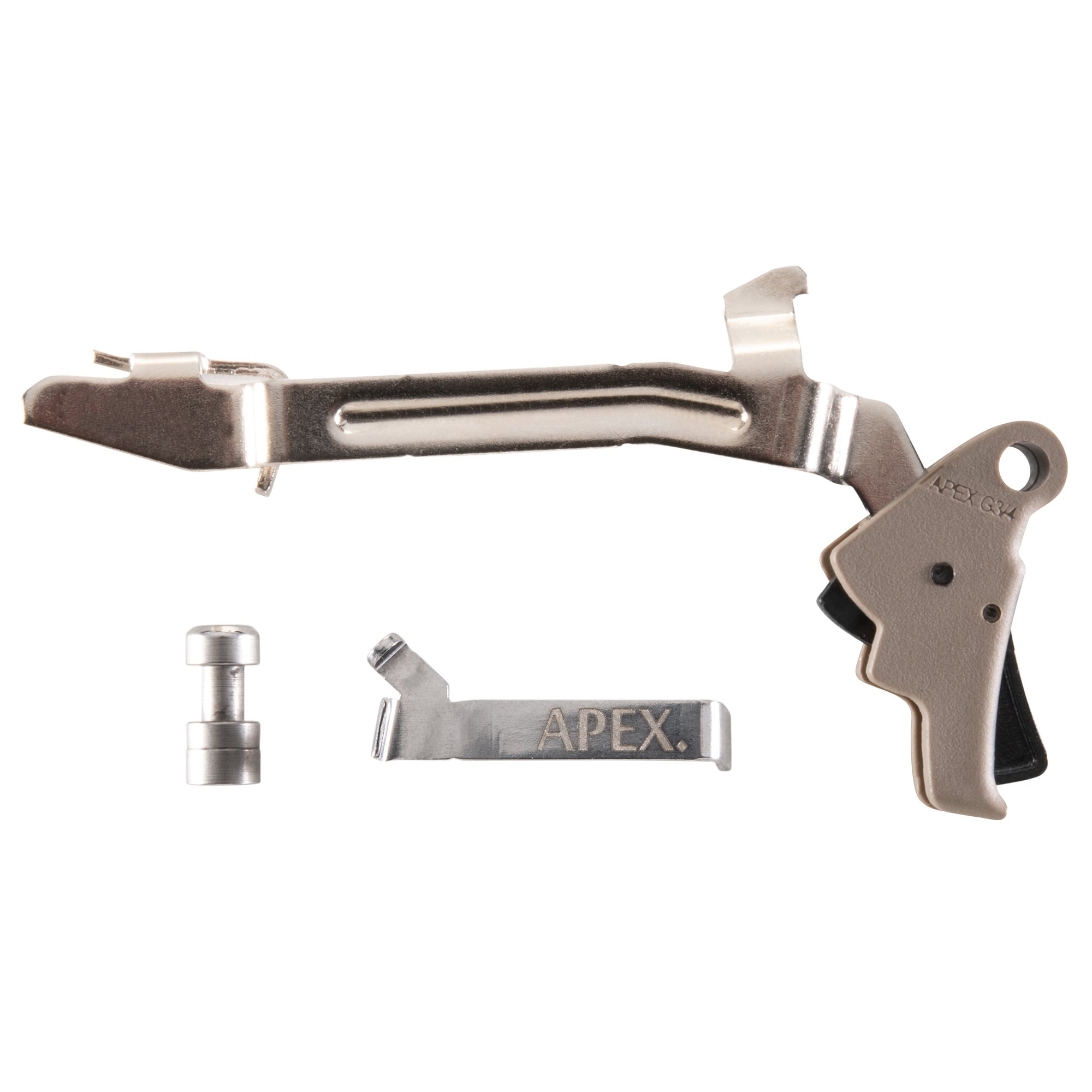 Apex Tactical Action Enhancement Trigger Kit for Glock 3/4, Flat Dark Earth - 102P145